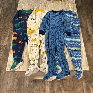 4 fleece carters footed sleepers 18 month